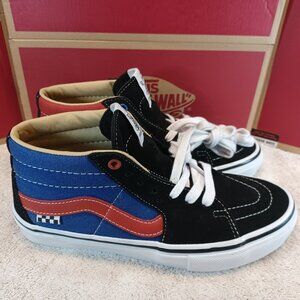 Vans Men's 6.5/Women's 8 Skate Grosso Mid Forever Black/Blue VN0A5FCGAPB